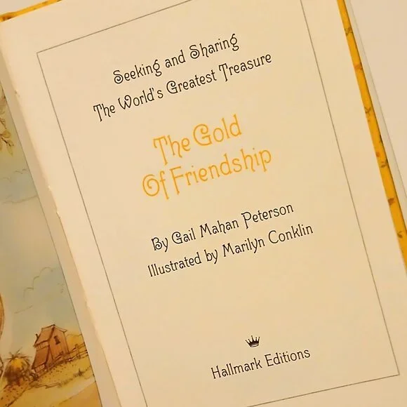 Vintage 1974 Hallmark Hardcover Book, The Gold Of Friendship GUC - Picture 5 of 6